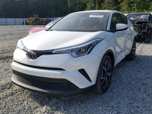 NMTKHMBX8JR031772 - 2018 TOYOTA C-HR XLE WHITE photo 2