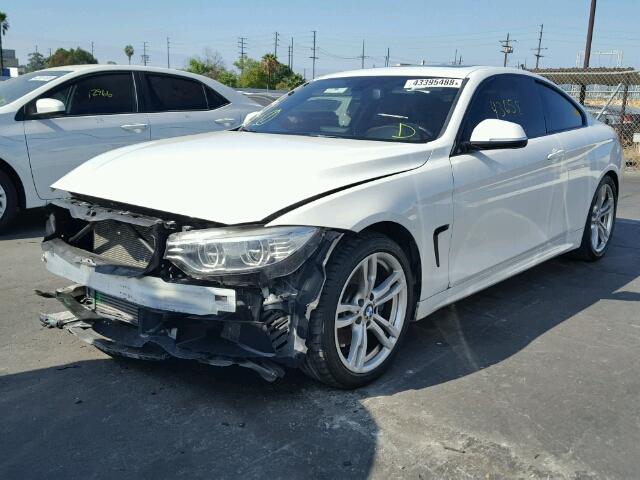 WBA3N3C50EF712615 - 2014 BMW 428 I WHITE photo 2