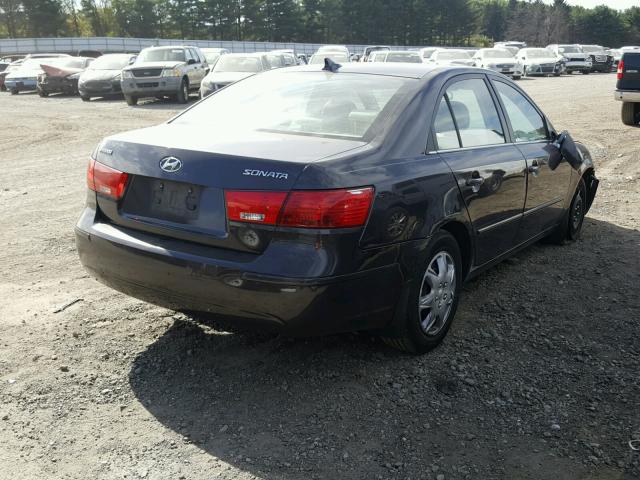 5NPET46C49H552428 - 2009 HYUNDAI SONATA GLS CHARCOAL photo 4