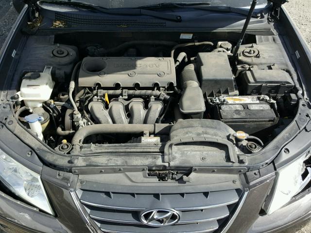 5NPET46C49H552428 - 2009 HYUNDAI SONATA GLS CHARCOAL photo 7