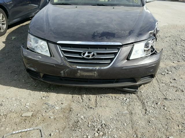 5NPET46C49H552428 - 2009 HYUNDAI SONATA GLS CHARCOAL photo 9