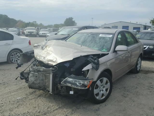 5NPET46F08H325262 - 2008 HYUNDAI SONATA GOLD photo 2