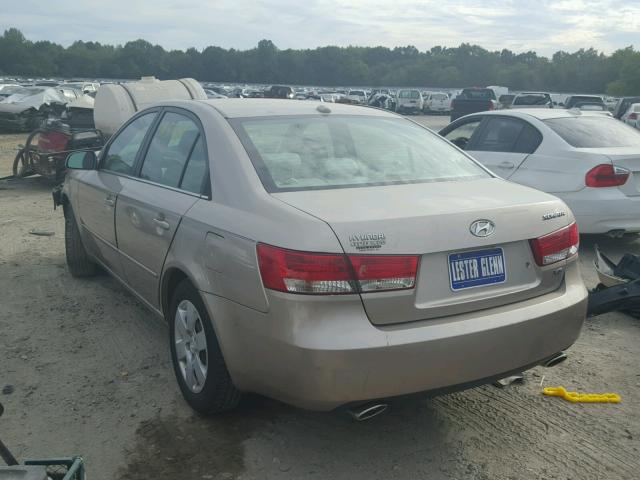 5NPET46F08H325262 - 2008 HYUNDAI SONATA GOLD photo 3