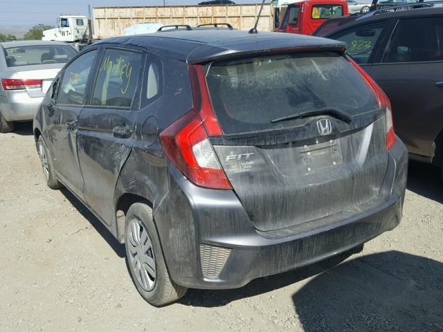 JHMGK5H55HS022547 - 2017 HONDA FIT LX GRAY photo 3