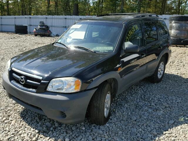 4F2YZ92Z05KM11208 - 2005 MAZDA TRIBUTE I BLACK photo 2