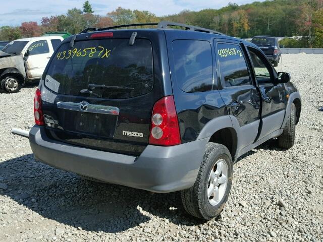 4F2YZ92Z05KM11208 - 2005 MAZDA TRIBUTE I BLACK photo 4