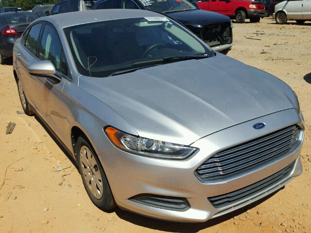 3FA6P0G71DR288924 - 2013 FORD FUSION S GRAY photo 1