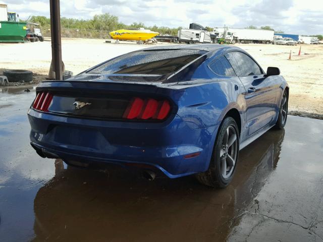 1FA6P8THXH5281167 - 2017 FORD MUSTANG BLUE photo 4