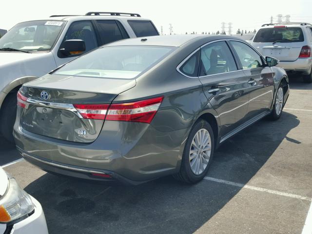 4T1BD1EB9EU023642 - 2014 TOYOTA AVALON HYB GREEN photo 4