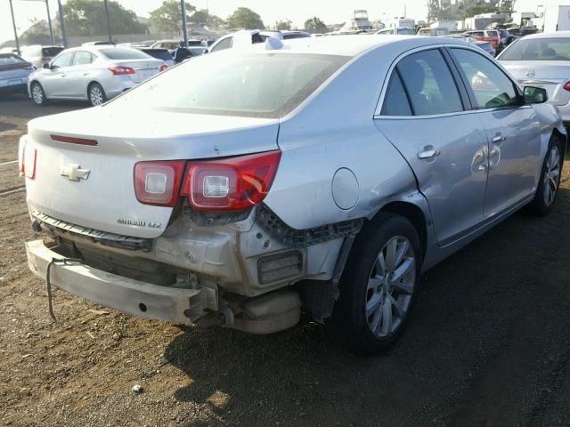 1G11H5SL2EF176188 - 2014 CHEVROLET MALIBU LTZ 银色 照片 4