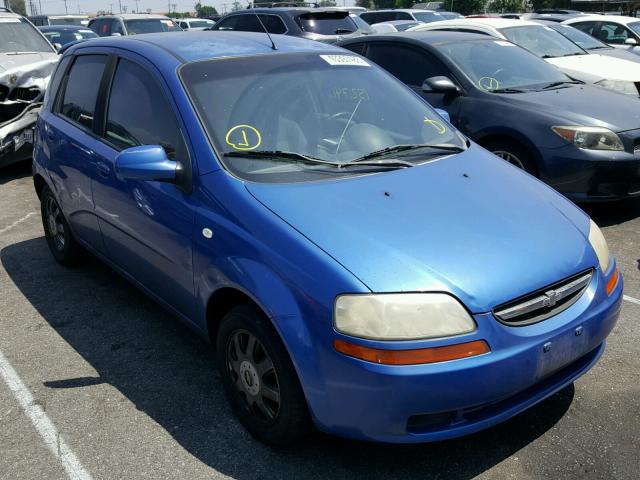 KL1TG62695B479857 - 2005 CHEVROLET AVEO LT BLUE photo 1