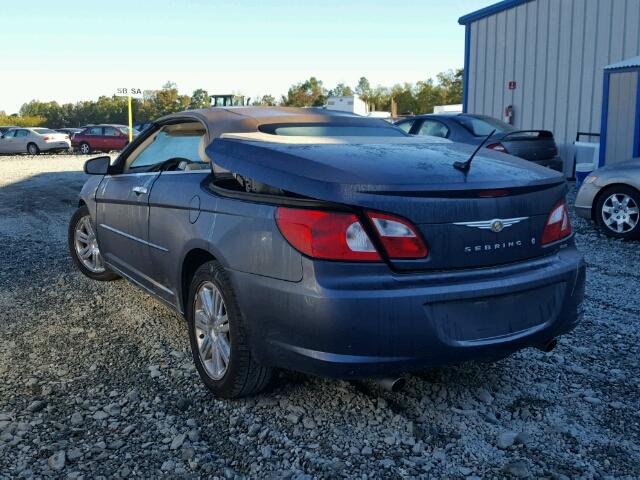 1C3LC65M58N630344 - 2008 CHRYSLER SEBRING LI BLACK photo 3