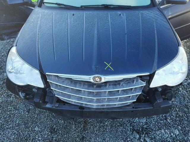 1C3LC65M58N630344 - 2008 CHRYSLER SEBRING LI BLACK photo 7