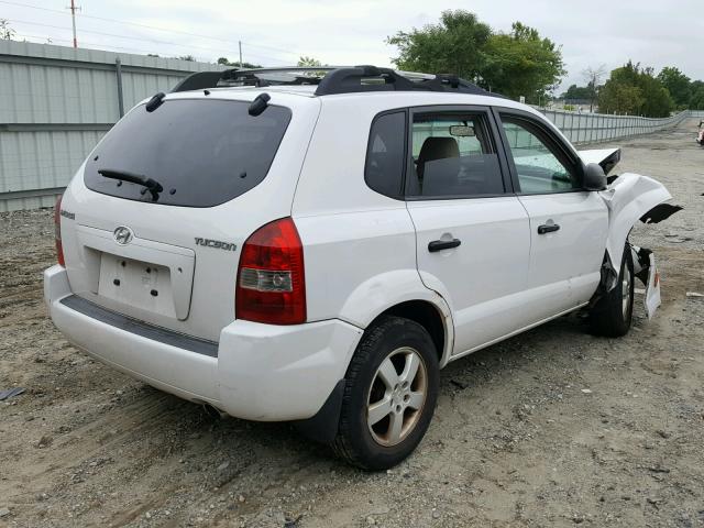 KM8JM12B05U222241 - 2005 HYUNDAI TUCSON GL WHITE photo 4