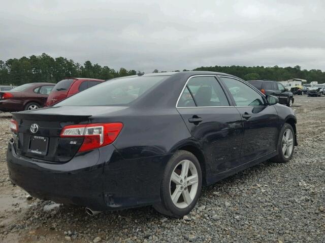 4T1BF1FK1CU137480 - 2012 TOYOTA CAMRY BLACK photo 4