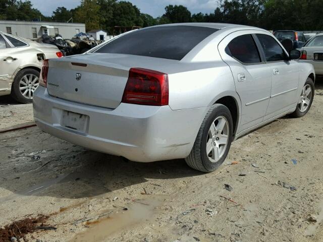 2B3KA43R67H624402 - 2007 DODGE CHARGER SILVER photo 4