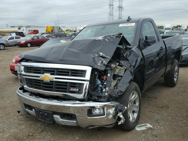 1GCNKREC2FZ334784 - 2015 CHEVROLET SILVERADO BLACK photo 2