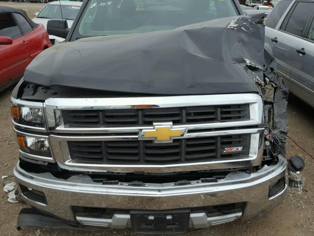 1GCNKREC2FZ334784 - 2015 CHEVROLET SILVERADO BLACK photo 7