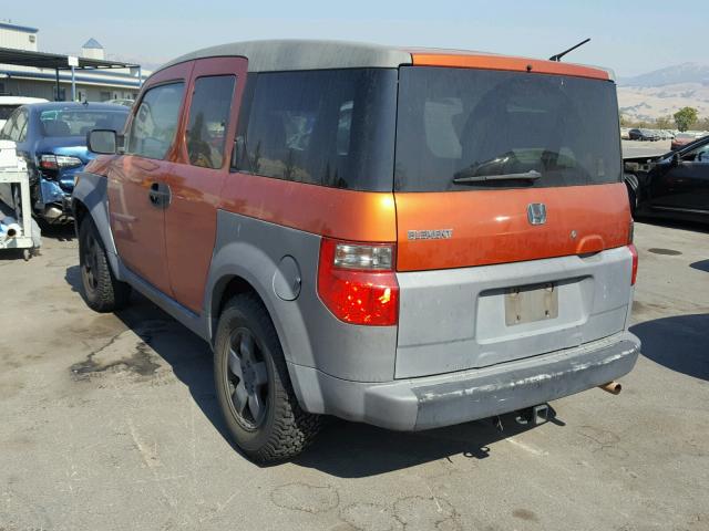 5J6YH28693L029171 - 2003 HONDA ELEMENT EX ORANGE photo 3