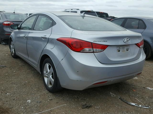 5NPDH4AE9DH247781 - 2013 HYUNDAI ELANTRA GL SILVER photo 3