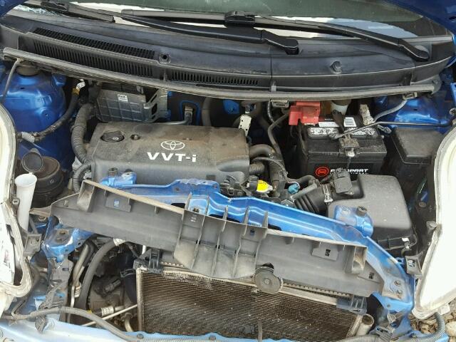 JTDKT903595261803 - 2009 TOYOTA YARIS BLUE photo 7