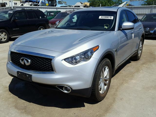 JN8CS1MW0HM412150 - 2017 INFINITI QX70 SILVER photo 2