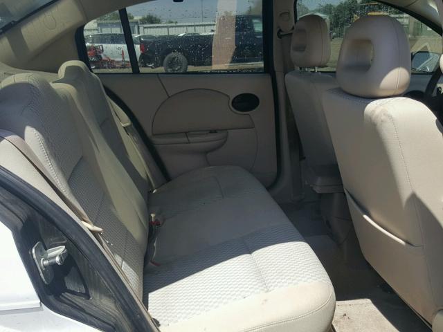 1G8AJ55F96Z130448 - 2006 SATURN ION LEVEL WHITE photo 6