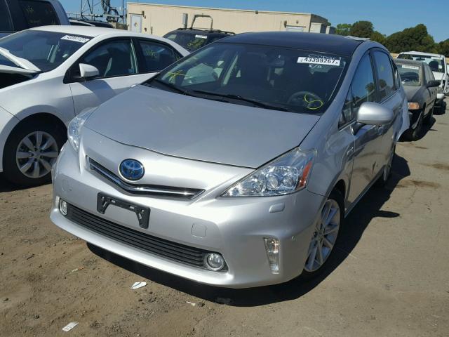 JTDZN3EU9C3039551 - 2012 TOYOTA PRIUS V SILVER photo 2