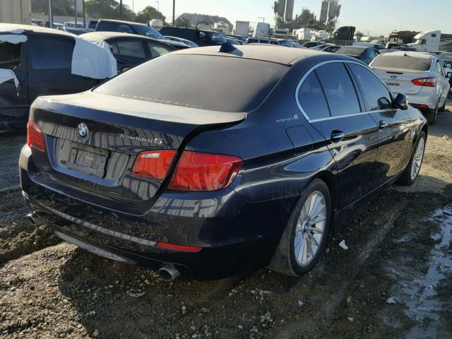 WBAFZ9C58CC751777 - 2012 BMW 535 I BLUE photo 4