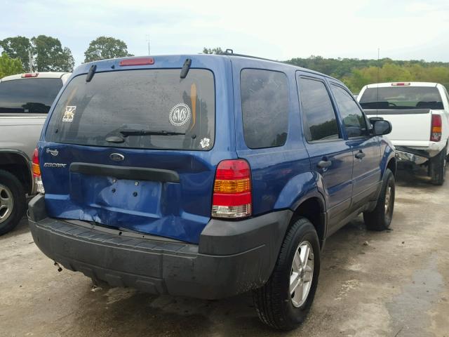 1FMYU02Z17KA29195 - 2007 FORD ESCAPE XLS BLUE photo 4