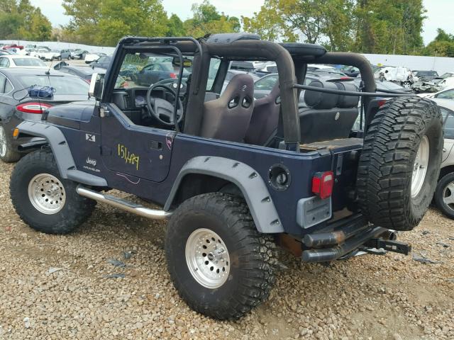 1J4FA39S83P311727 - 2003 JEEP WRANGLER C BLUE photo 3