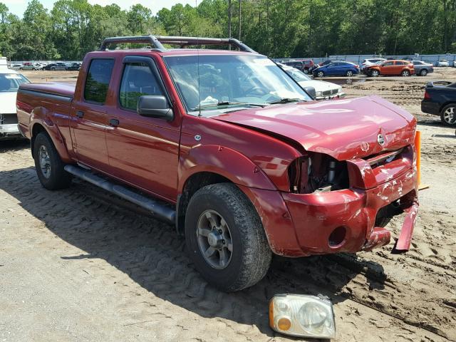 1N6ED29X34C442522 - 2004 NISSAN FRONTIER C RED photo 1