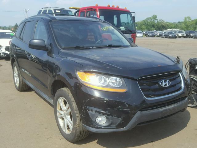 5NMSKDAG7AH334467 - 2010 HYUNDAI SANTA FE L BLACK photo 1