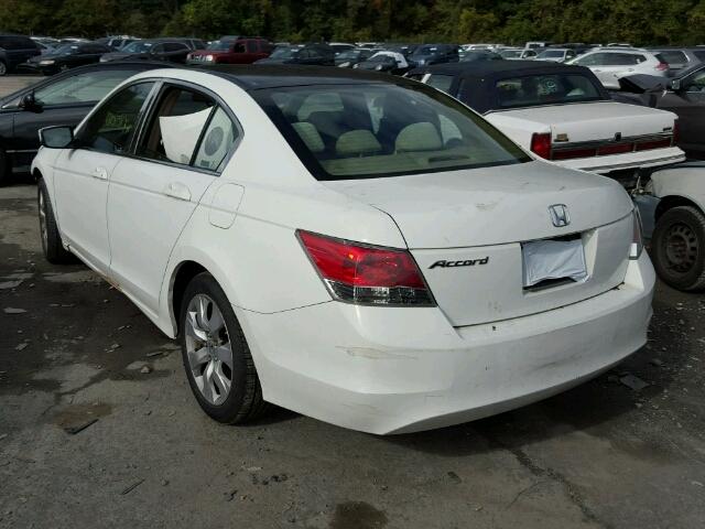 1HGCP26428A138399 - 2008 HONDA ACCORD WHITE photo 3