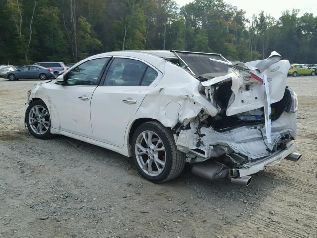 1N4AA5AP5CC834784 - 2012 NISSAN MAXIMA S WHITE photo 9