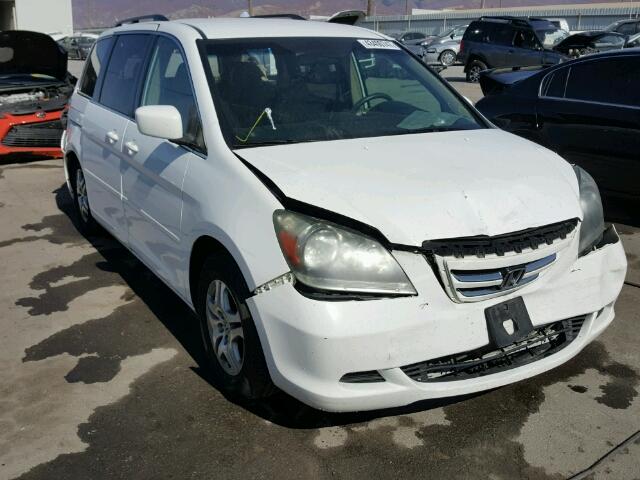 5FNRL38496B463157 - 2006 HONDA ODYSSEY EX WHITE photo 1