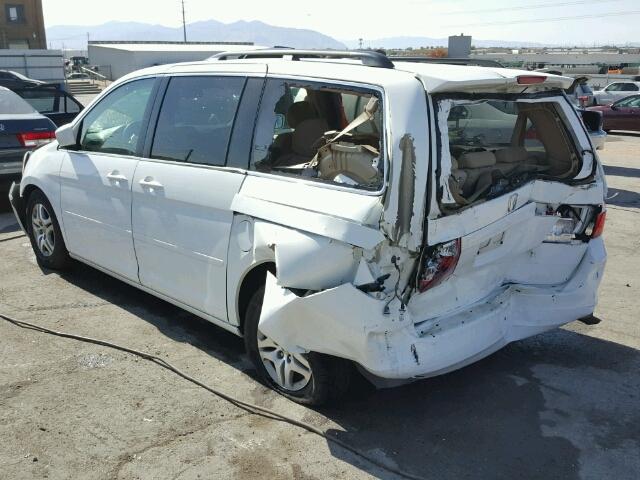 5FNRL38496B463157 - 2006 HONDA ODYSSEY EX WHITE photo 3