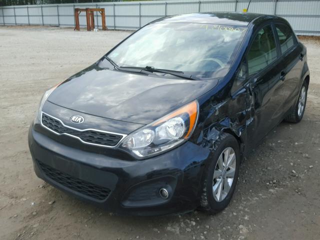 KNADN5A32D6316217 - 2013 KIA RIO BLACK photo 2