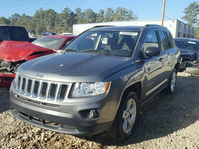 1C4NJCBA1CD633985 - 2012 JEEP COMPASS SP GRAY photo 2