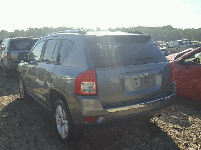 1C4NJCBA1CD633985 - 2012 JEEP COMPASS SP GRAY photo 3