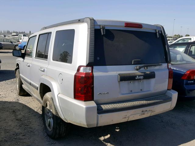1J8HG48K67C586636 - 2007 JEEP COMMANDER WHITE photo 3