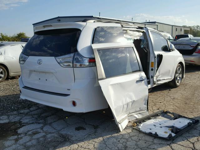 5TDXK3DC0ES406301 - 2014 TOYOTA SIENNA SPO WHITE photo 4