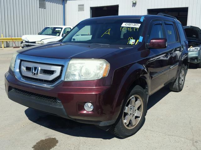 5FNYF38909B002349 - 2009 HONDA PILOT RED photo 2