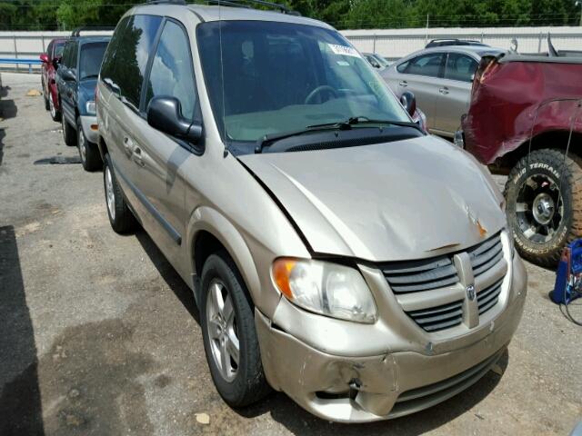 1D4GP45R45B286460 - 2005 DODGE CARAVAN SX BEIGE photo 1