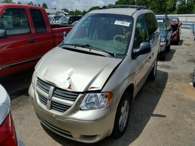 1D4GP45R45B286460 - 2005 DODGE CARAVAN SX BEIGE photo 2