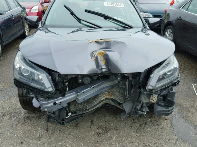 1HGCR2F55EA042541 - 2014 HONDA ACCORD GRAY photo 9