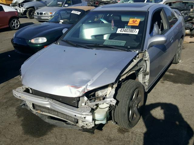 1HGEM22924L021729 - 2004 HONDA CIVIC EX ვერცხლისფერი ფოტო 2