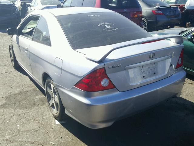 1HGEM22924L021729 - 2004 HONDA CIVIC EX SILVER photo 3