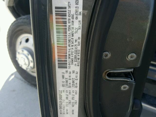 3C63RRML6DG610179 - 2013 RAM 3500 LARAM SILVER photo 10