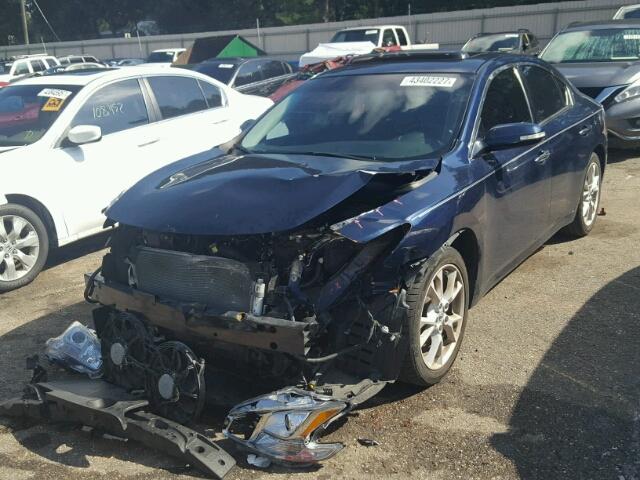 1N4AA5AP2DC838888 - 2013 NISSAN MAXIMA S BLUE photo 2